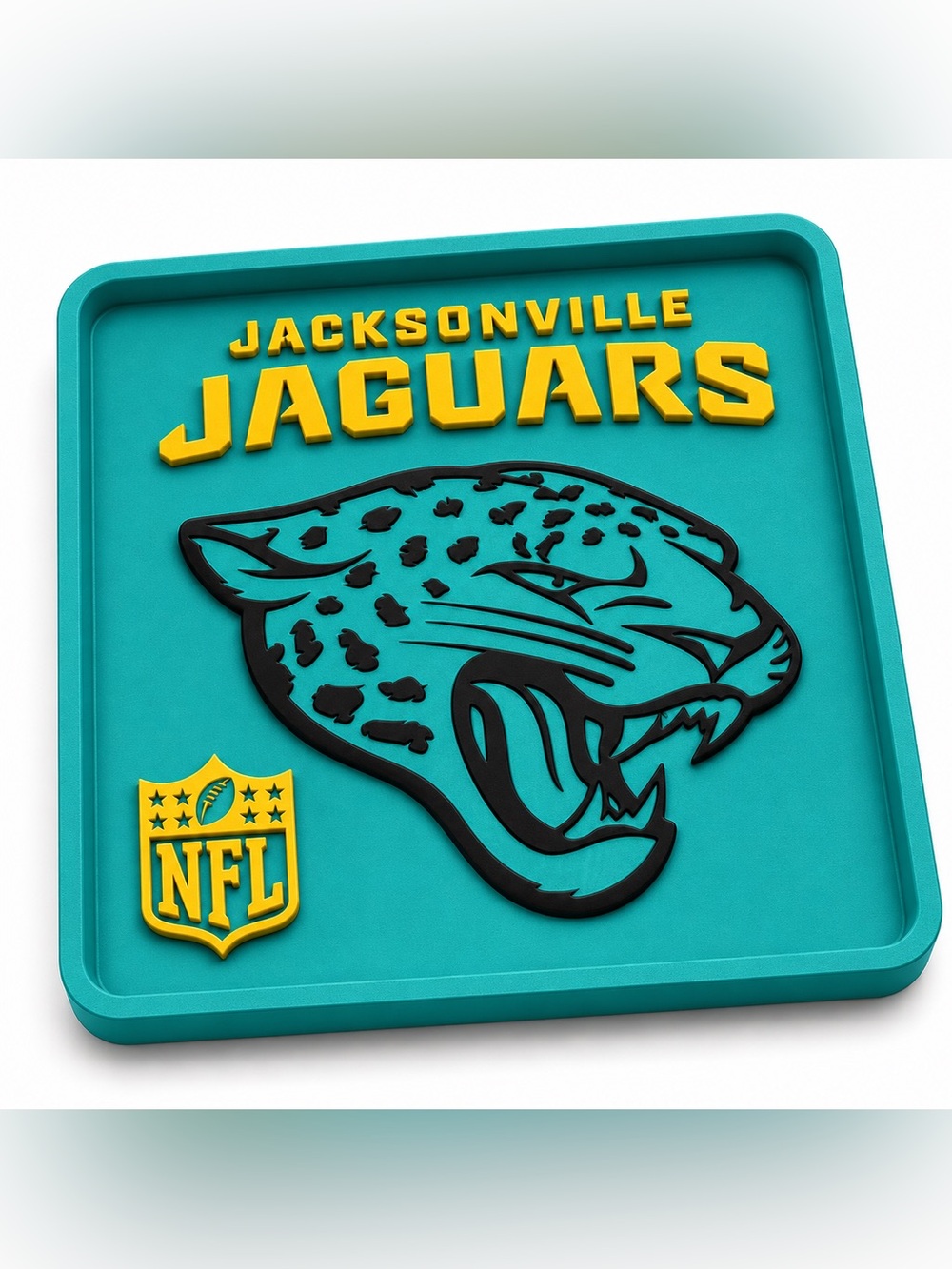 Jacksonville Jaguar’s NFL Pocket Dump Tray - For Keys, Wallet, Money, Etc